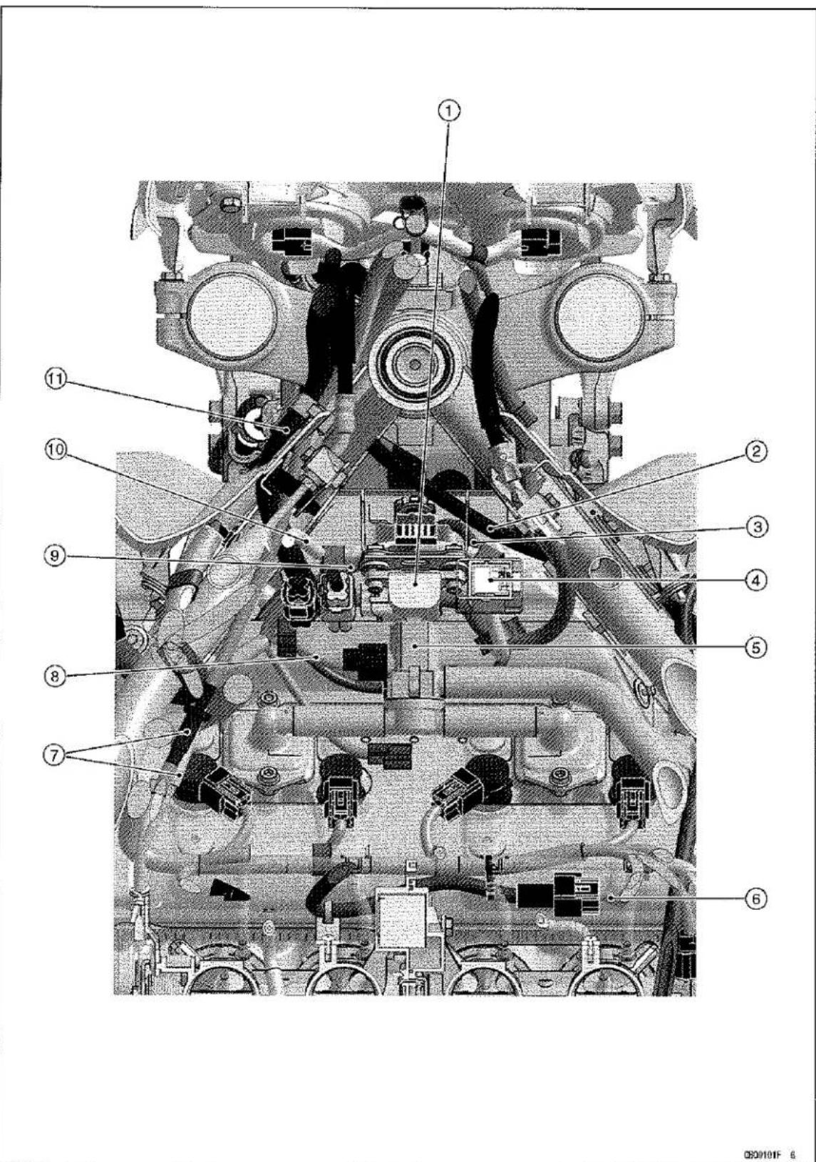KAWASAKI Z900 (2016) - Cable, Wire, and Hose Routing - 1