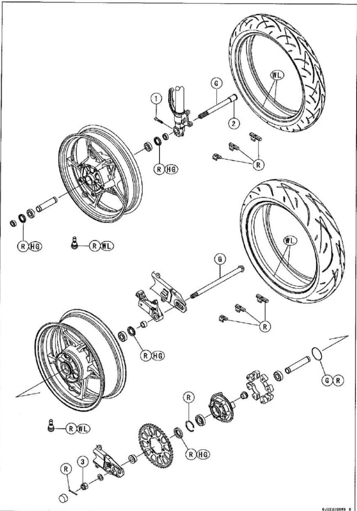 KAWASAKI Z900 (2016) - Exploded View - 1