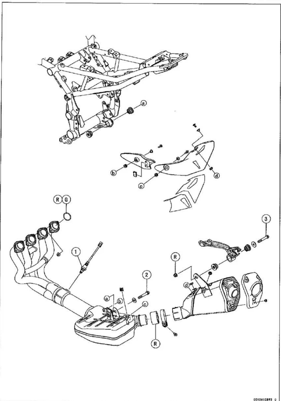 KAWASAKI Z900 (2016) - Exploded View - 1