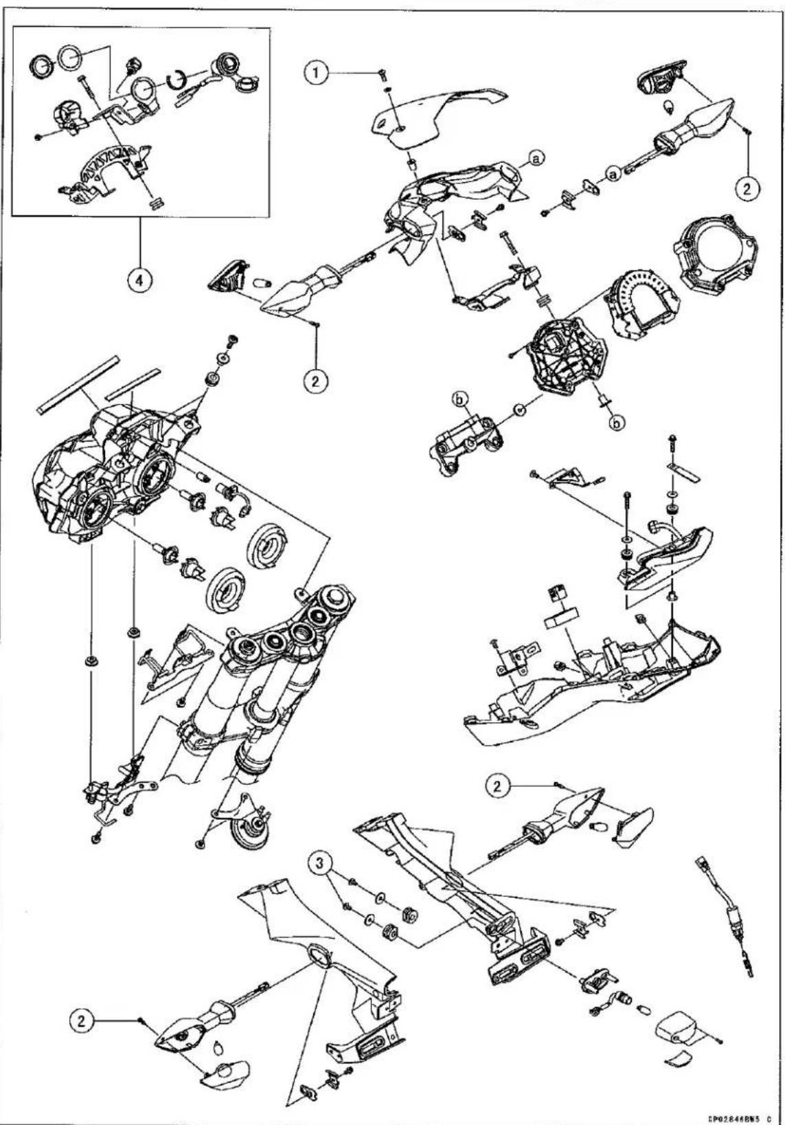 KAWASAKI Z900 (2016) - Exploded View - 1