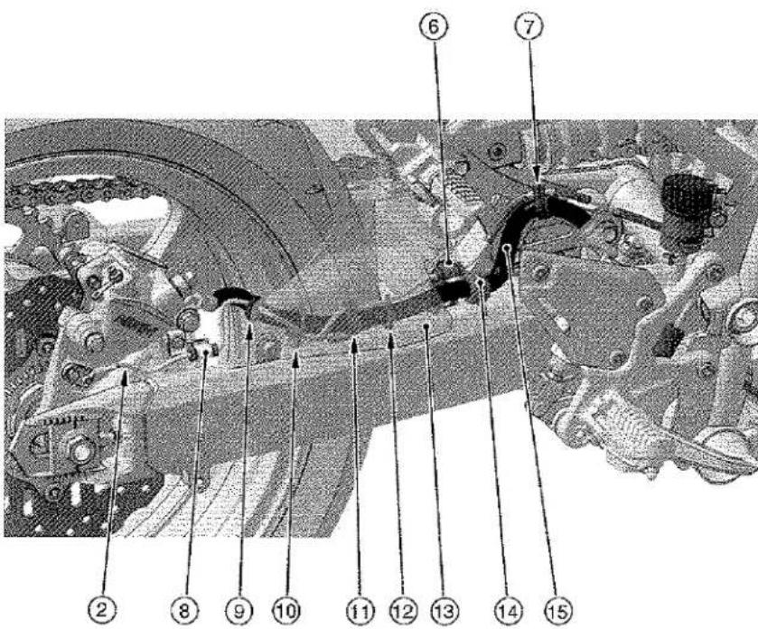 KAWASAKI Z900 (2016) - Cable, Wire, and Hose Routing - 2