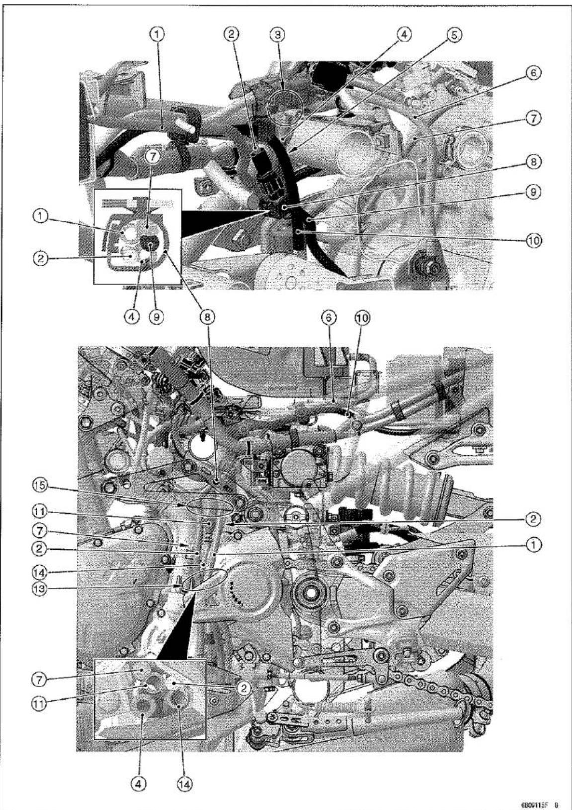 KAWASAKI Z900 (2016) - Cable, Wire, and Hose Routing - 1
