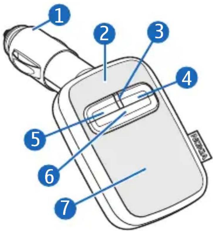Diagram of a device's internal components with numbered labels pointing to different parts.