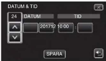 DATUM & TID 24 DATUM TID 201712 10 00 SPARA