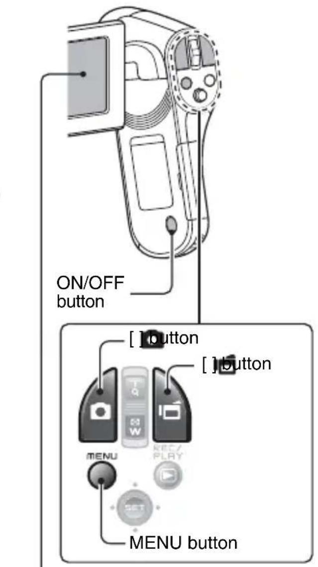 SANYO Xacti VPC-CG102 - To take a photo: - 1
