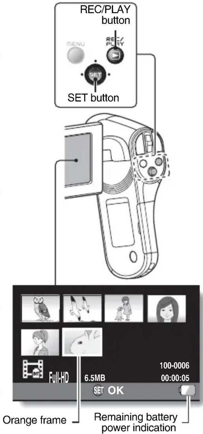 SANYO Xacti VPC-CG102 - Deleting files - 1