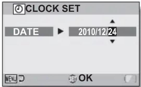 SANYO Xacti VPC-CG102 - Set the date. - 1