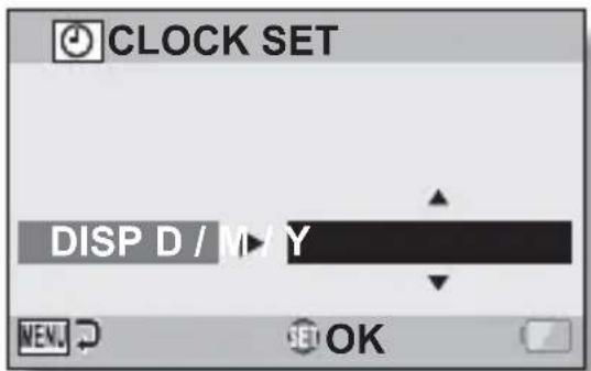 SANYO Xacti VPC-CG102 - Set the order in which the date is displayed during playback. - 1