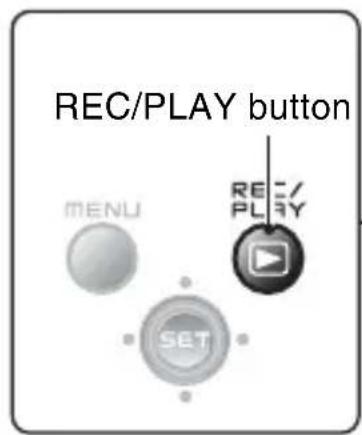 SANYO Xacti VPC-CG102 - Press the REC/PLAY button. - 3