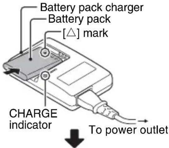SANYO Xacti VPC-CG102 - When the CHARGE indicator turns off, unplug the power cord from the power outlet, and remove the battery pack from the charger. - 2