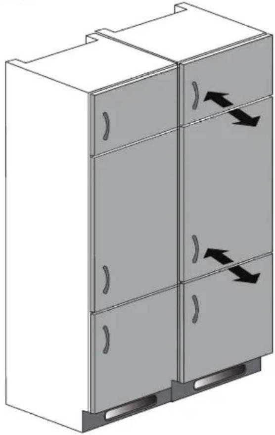 GRUNDIG GKNEMI573 - Adjusting the legs - 43