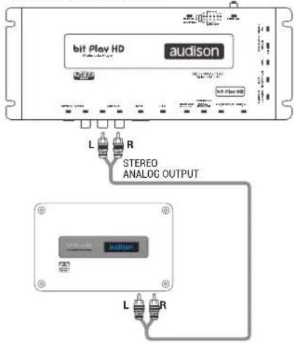 bit Play HD audison L R STEREO ANALOG OUTPUT L R