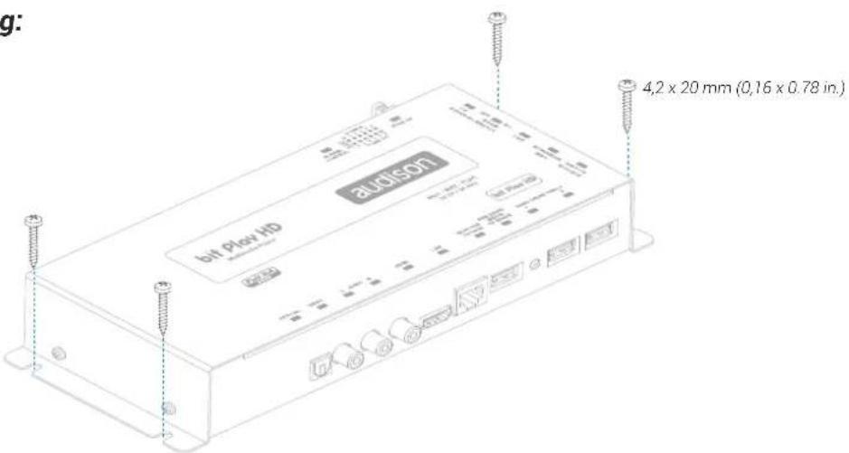 g: 4,2 x 20 mm (0,16 x 0.78 in.) bit Play HD audison