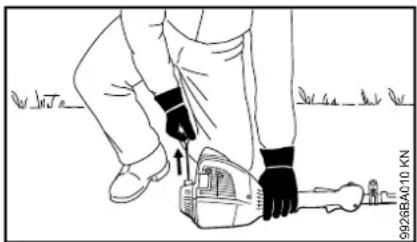 STIHL FCS KM - Arranque del motor - 2