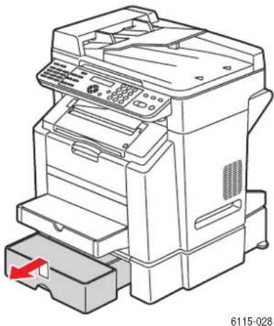 XEROX Phaser 6115 - Vložení papíru do zásobníku 2 - 1