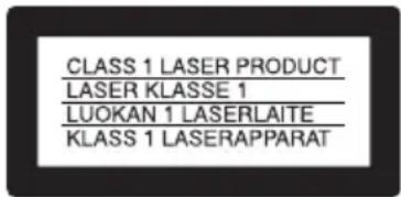 CLASS 1 LASER PRODUCT LASER KLASSE 1 LUOKAN 1 LASERLAITE KLASS 1 LASERAPPARAT
