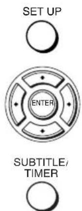 SET UP ENTER SUBTITLE/ TIMER
