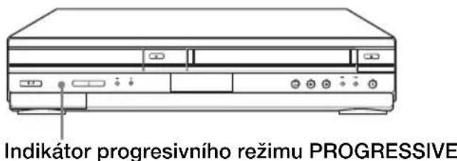 Indikátor progresivního režimu PROGRESSIVE