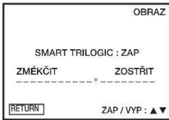 OBRAZ SMART TRILOGIC : ZAP ZMÉKČIT ZOSTŘIT RETURN ZAP / VYP : ▲▼