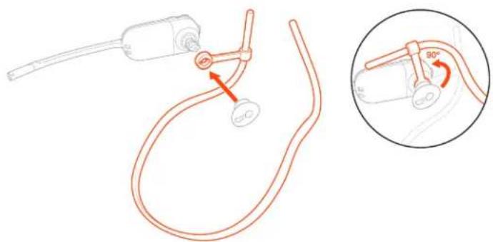 PLANTRONICS Savi 8240 Office - Behind-the-Head Assembly - 1