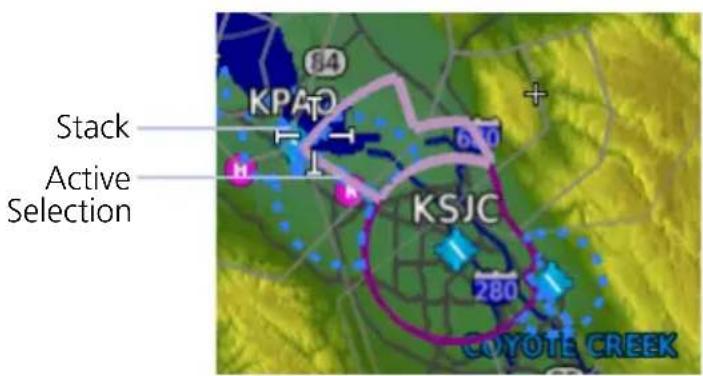 Stack Active Selection KPAPD KSJC COYOTE CREEK