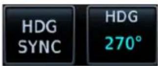 HDG SYNC HDG 270°