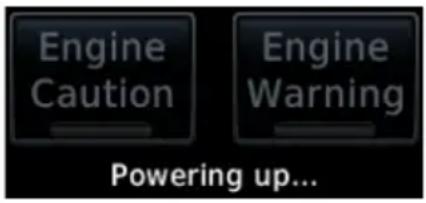 Engine Caution Engine Warning Powering up...