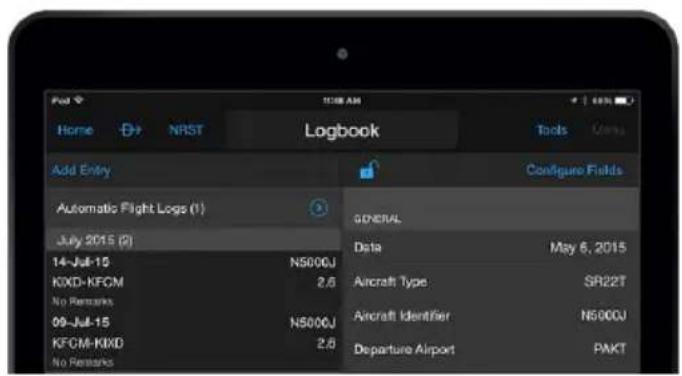Add Entry Automatic Flight Logs (1) July 2015 (2) 14-Jul-15 N500GJ KIXD-KFCM 2.6 No Remarks 09-Jul-15 N500GJ KFCM-KIXD 2.6 No Remarks GENERAL Data May 6, 2015 Aircraft Type SR22T Aircraft Identifier N500GJ Departure Airport PAKT