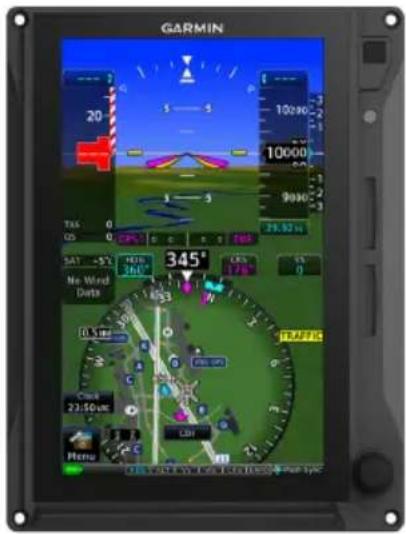 GARMIN 20 10000 9000 345° No Wind Data 0.5 km 23:50 am LDA Ferru Pain byc