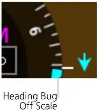 Heading Bug Off Scale