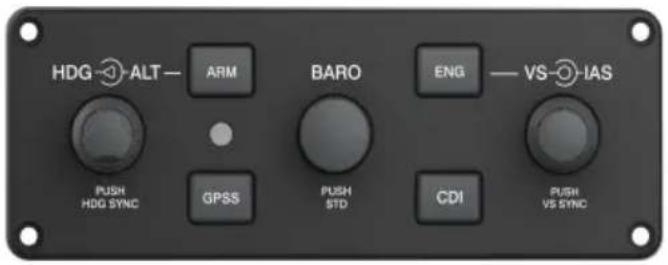 HDG ALT ARM BARO ENG VS IAS PUSH HDG SYNC GPSS PUSH STD CDI PUSH VS SYNC