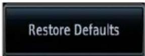 GARMIN G700 TXi - RESTORE DEFAULTS - 1