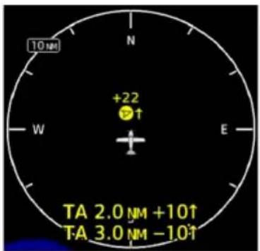 10 nm N +22 W E TA 2.0 NM +10↑ TA 3.0 NM -10↑