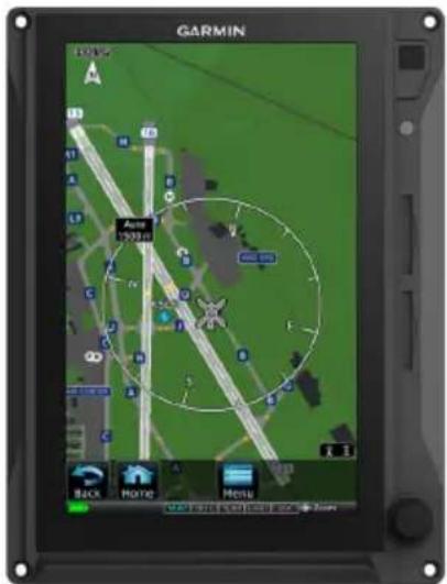 GARMIN Aure 1933.0m Back Home Menu
