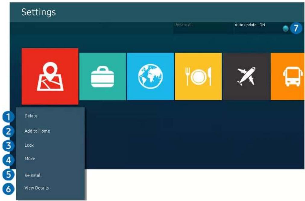 SAMSUNG QA65QN85AAWXXY - Managing installed apps - 1