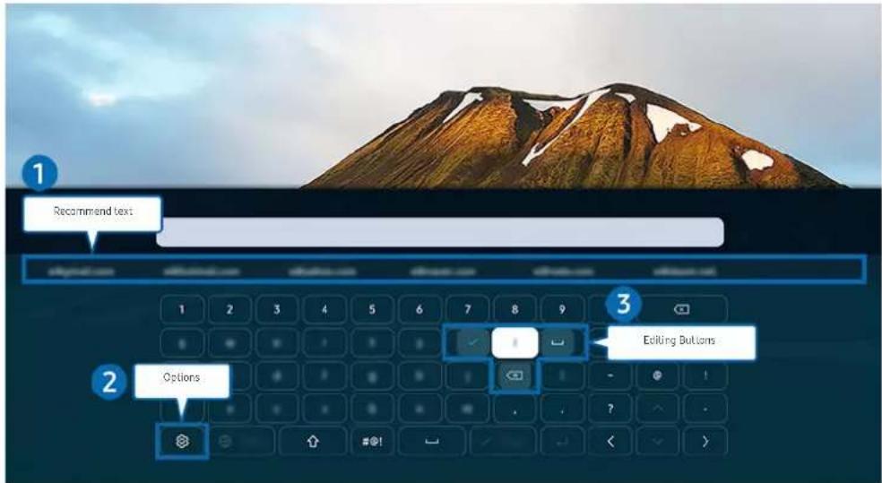 SAMSUNG QA65QN85AAWXXY - Entering Text using the On-Screen Virtual Keyboard - 1