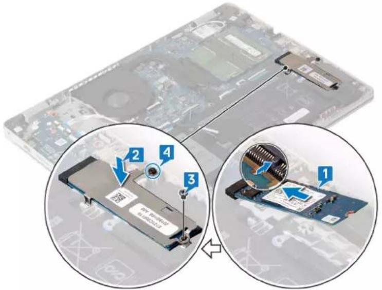DELL Inspiron 5593 - Procedure to replace the M.2 2280 solid-state drive - 1