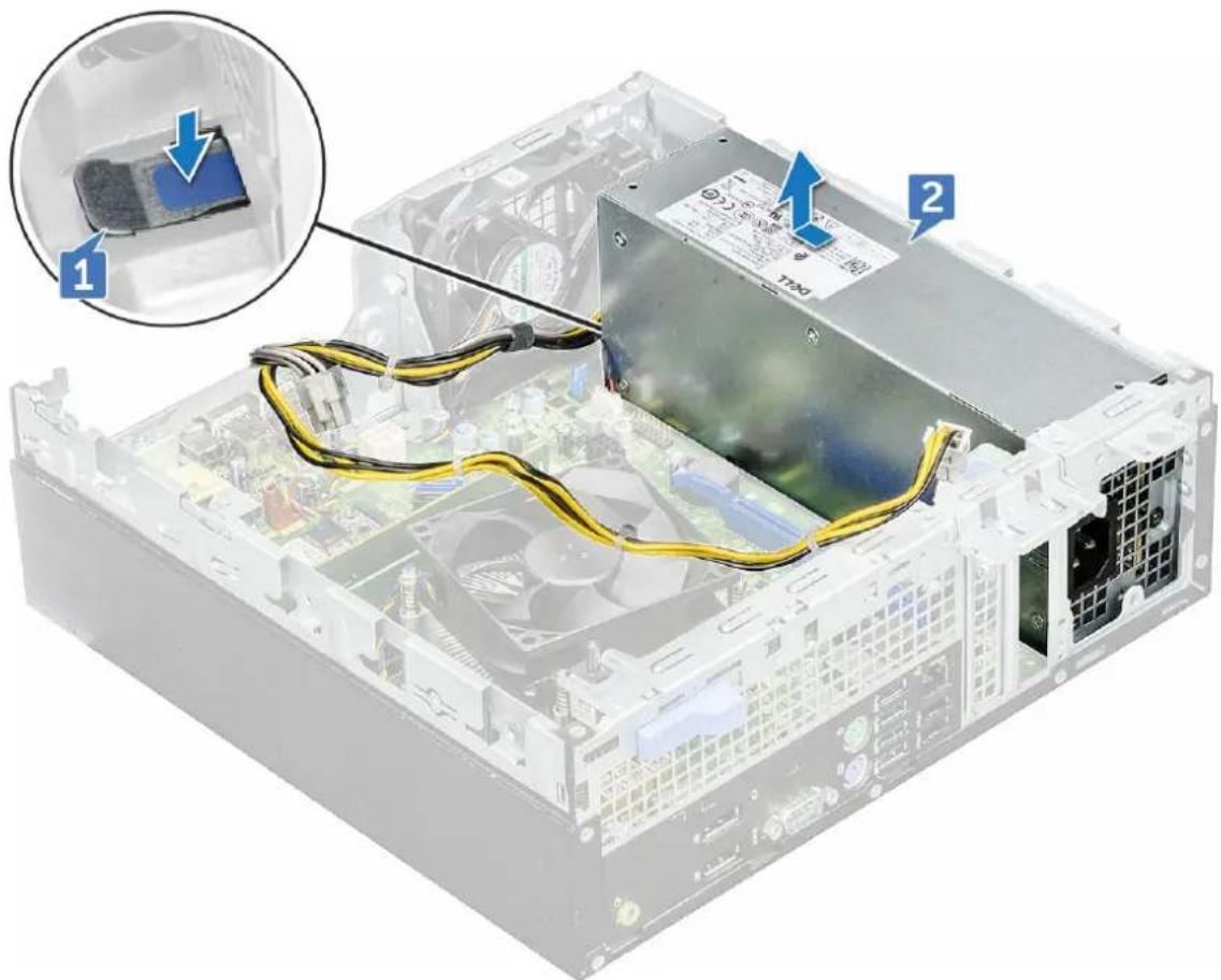 DELL OptiPlex 5055 - Removing power supply unit — PSU - 3