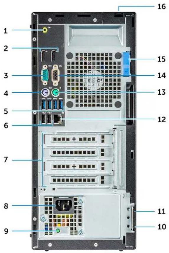 DELL OptiPlex 5055 - Back chassis view - 1