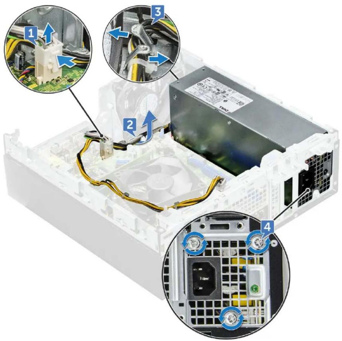 DELL OptiPlex 5055 - Removing power supply unit — PSU - 2