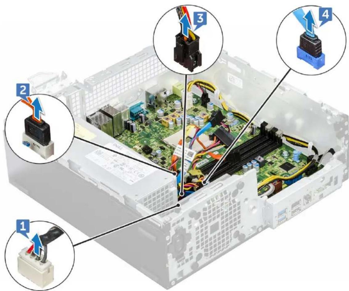 DELL OptiPlex 5055 - Removing the system board - 1
