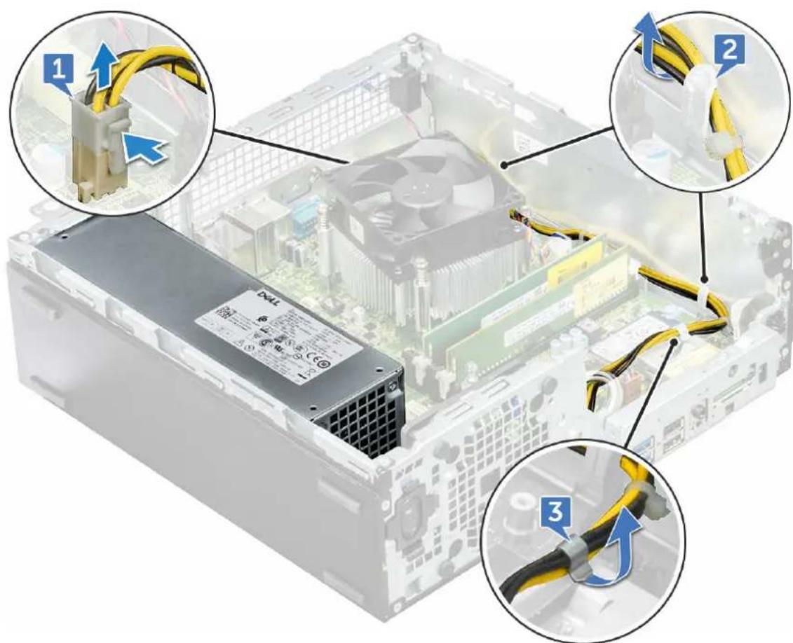 DELL OptiPlex 5055 - Removing power supply unit — PSU - 1