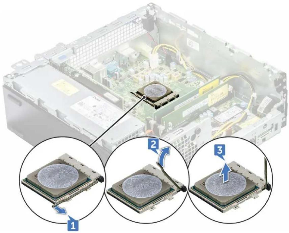 DELL OptiPlex 5055 - Removing the processor - 2