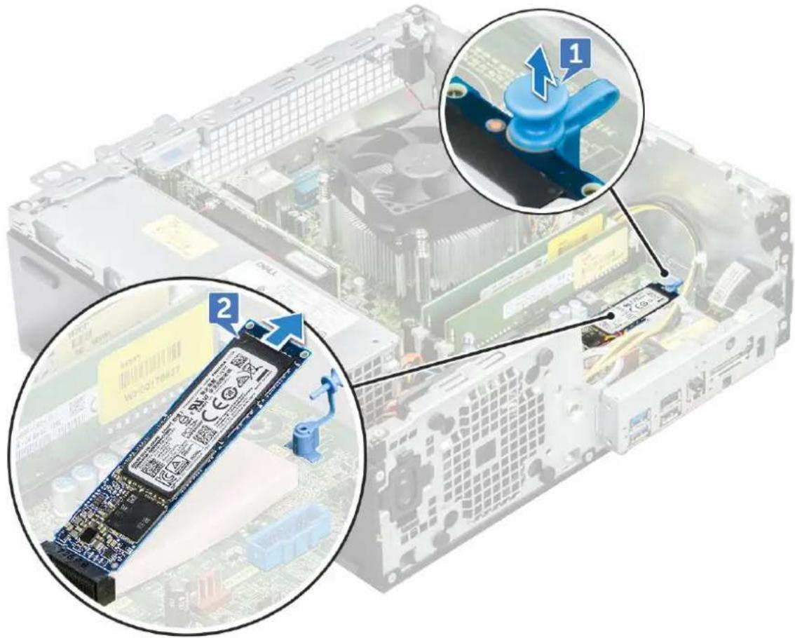 DELL OptiPlex 5055 - Removing M.2 PCIe SSD - 1
