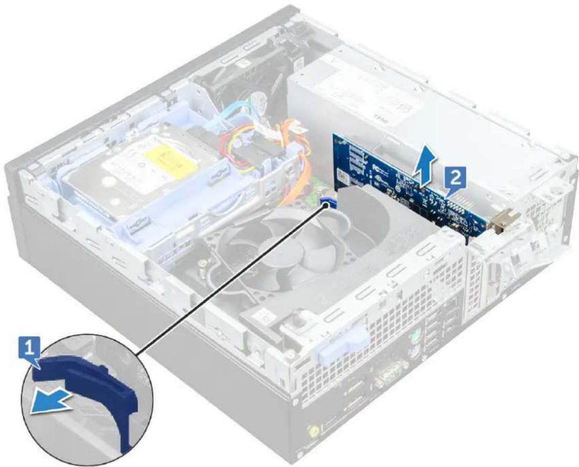 DELL OptiPlex 5055 - Removing PCIe expansion card - 2