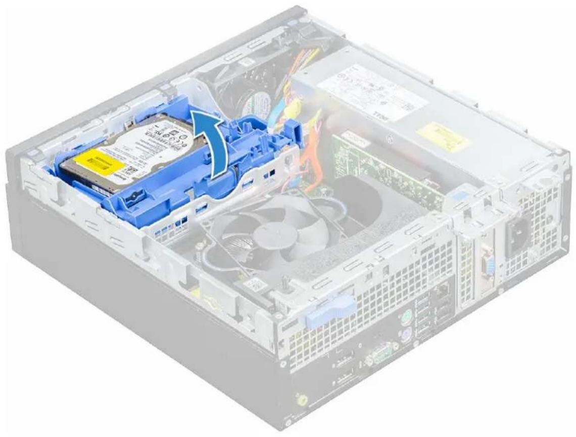DELL OptiPlex 5055 - Removing 2.5-inch hard drive assembly - 2