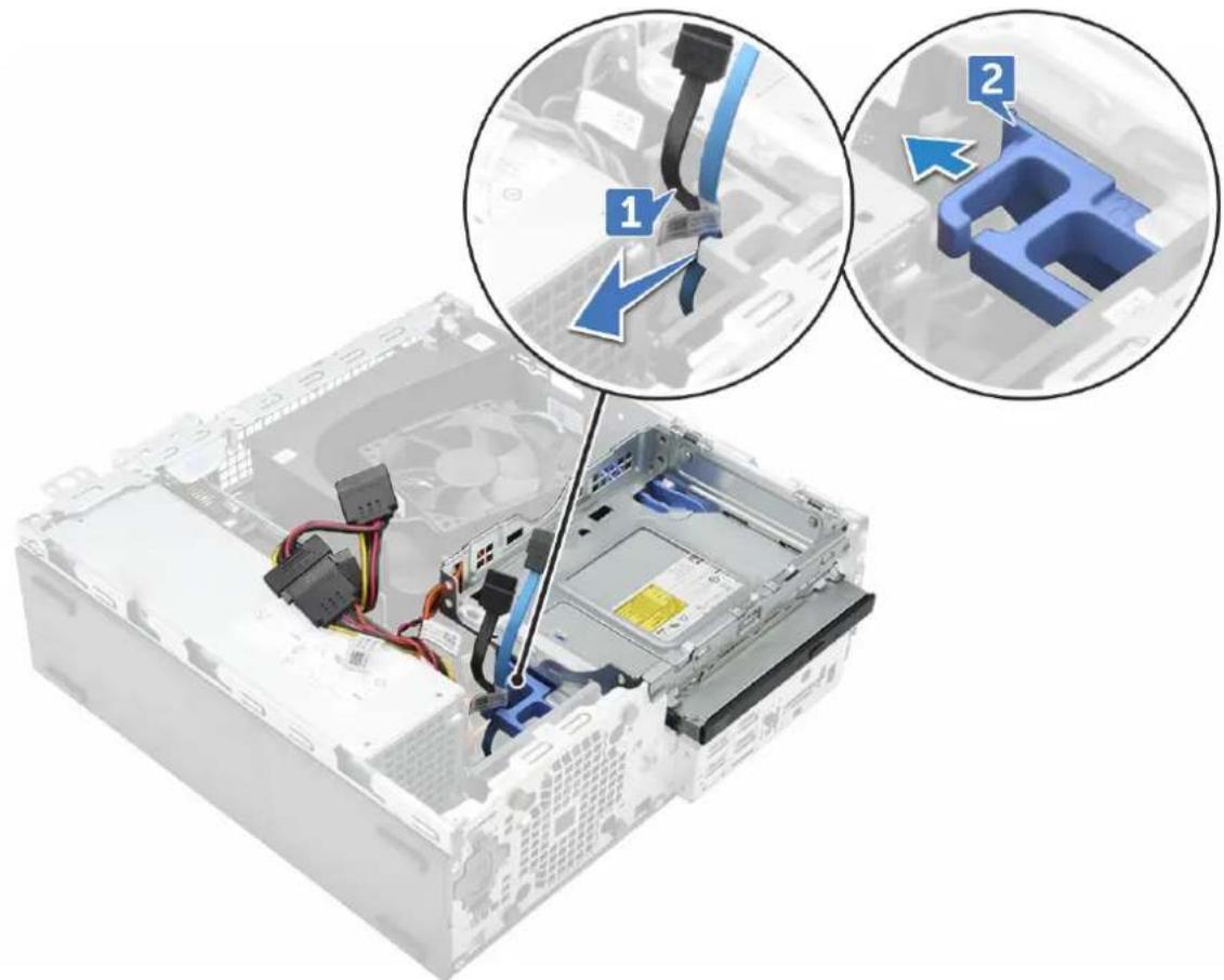 DELL OptiPlex 5055 - To remove optical drive: - 1