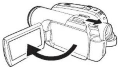 PANASONIC PV-GS80 - How to turn the power on and off with the LCD monitor/viewfinder - 2