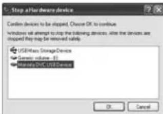 Stop after flash device Contin devices to be stopped. Choose OK to continue Windows will attempt to stop the following devices. After the devices are stopped they may be removed safely. US/HS or Storage Devices Generic volume (R) Mobile/DC/USB Devices OK Cancel