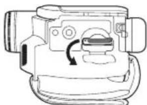 PANASONIC PV-GS80 - Inserting/removing a card (PV-GS85 only) - 2